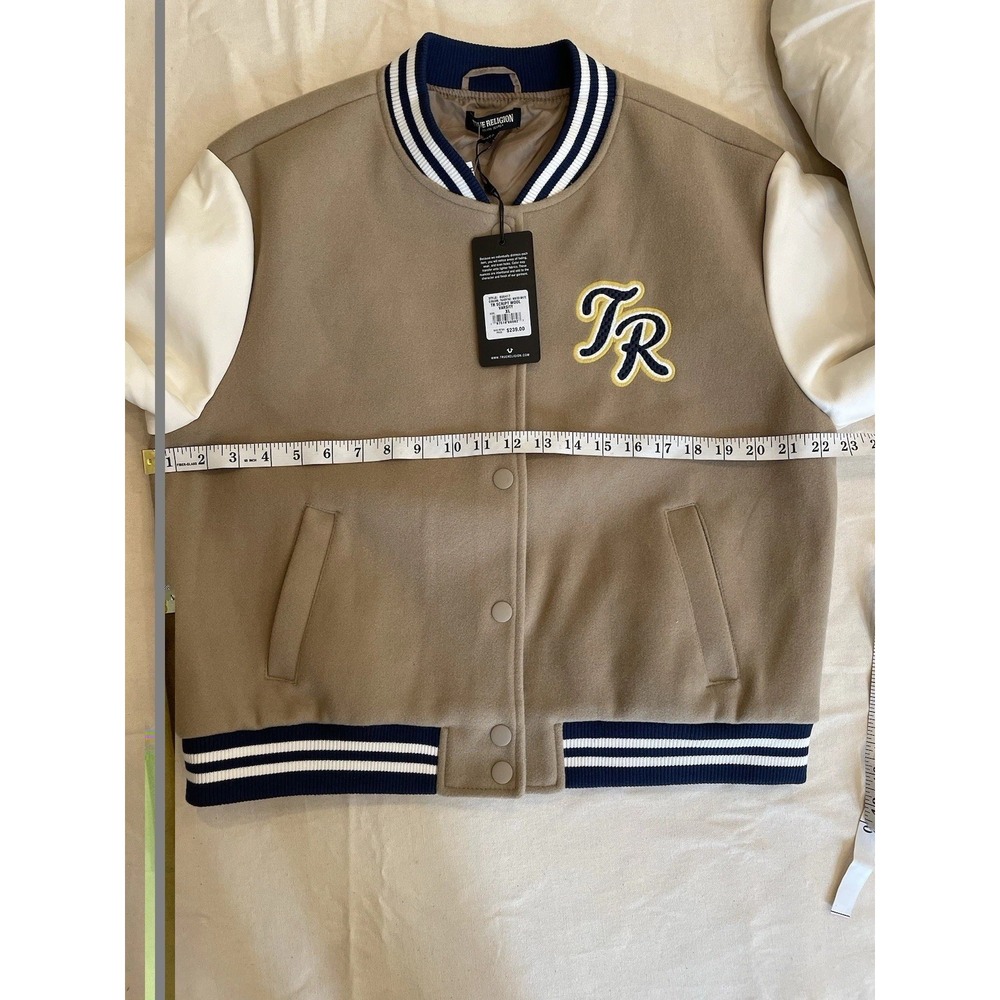 True Religion TR Script Wool Varsity Travertine/W… - image 10